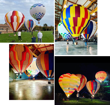 Vols de mini-montgolfières en intérieur, extérieur, de jour, de nuit
